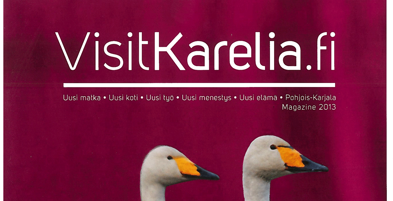 Ark-konttori l&k Visitkarelia lehtijuttu "Designin ja modernin asumisen tyyssija"