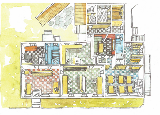 Ark-konttori l&k piirustus ty&ouml;tiloista